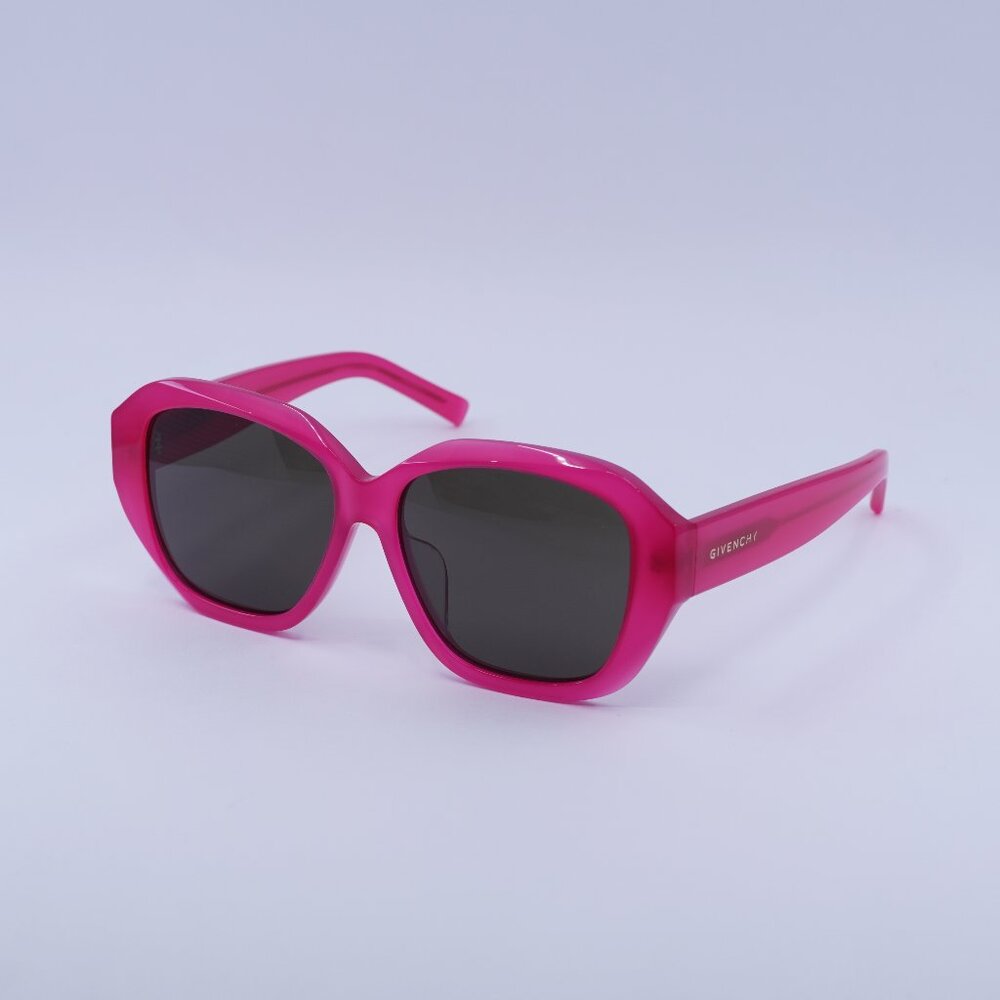 🕶️ New Givenchy GV40075F 75E Sunglasses - Fuxia Frame, Grey Lenses